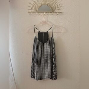 Black and White Patterned Dress